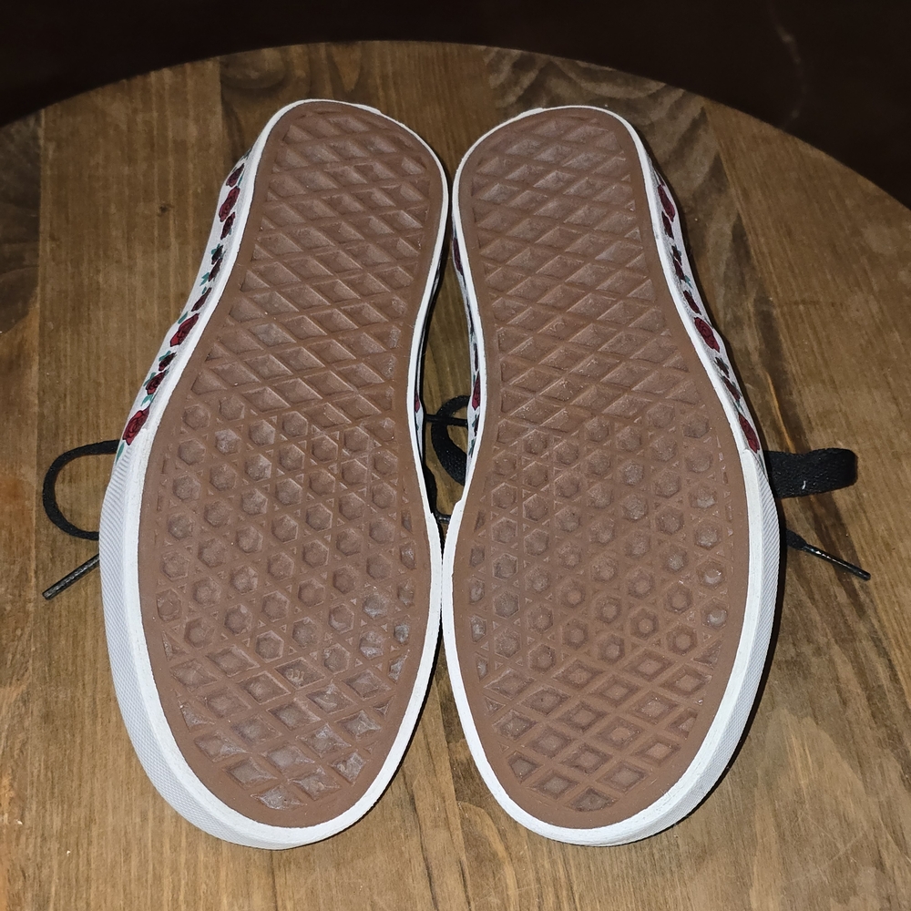 VANS Authentic Split Checkerboard Black White Ros… - image 6